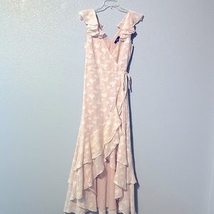 Lulu’s Wedding Guest High/Low Dress Size Medium Blush Pink